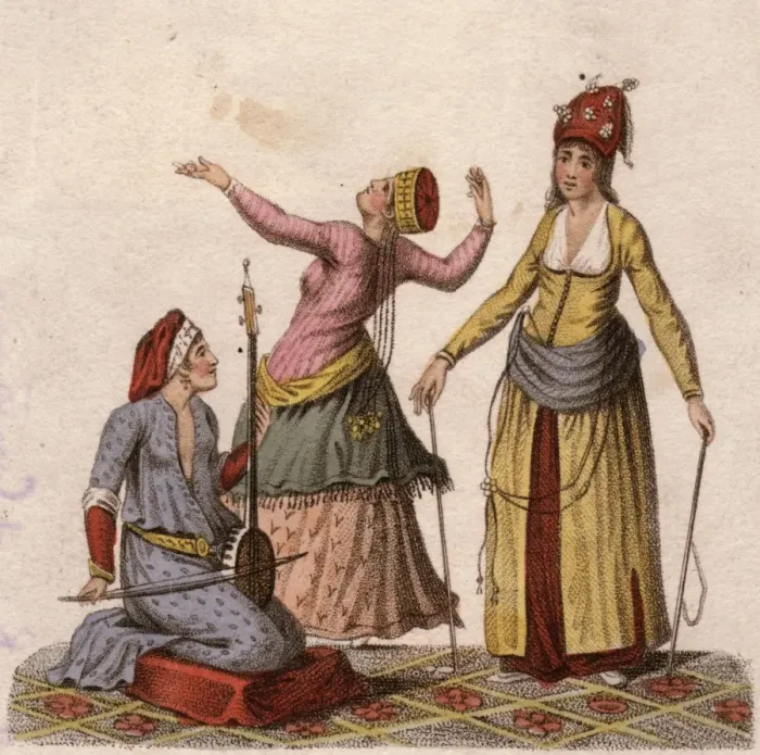 Framed Print : Servants Of The Harem Framed Print : Servants Of The Harem