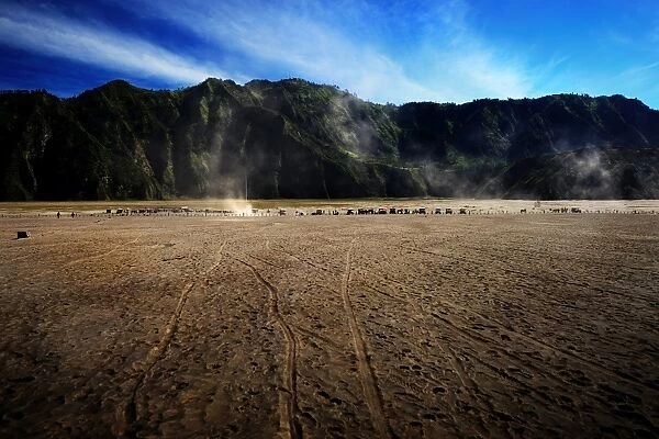 Service at foot of MT. Bromo, Indonesia