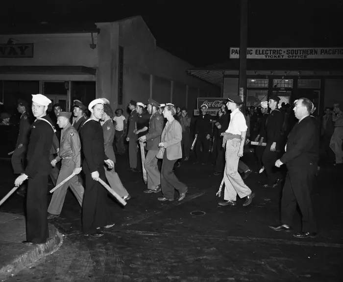 Framed Print : Servicemen in Zoot Suit Riots Framed Print : Servicemen in Zoot Suit Riots