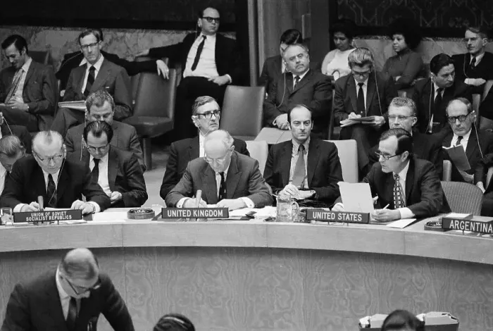 Framed Print : Un Session W / Amb. George Bush Framed Print : Un Session W / Amb. George Bush