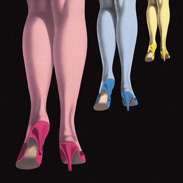 Three Sets of Womens Legs