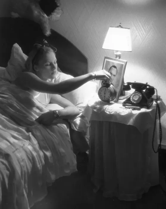 Framed Print : Setting Her Alarm Framed Print : Setting Her Alarm