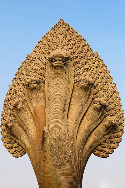 Seven headed Naga Guarding Angkor Wat