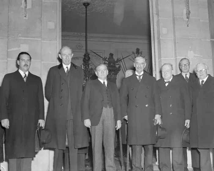 Framed Print : Seven Members Of Allied War Council Framed Print : Seven Members Of Allied War Council