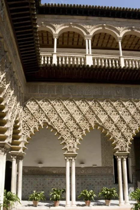 Framed Print : Seville Alcazar - Patio de las Doncellas Framed Print : Seville Alcazar - Patio de las Doncellas