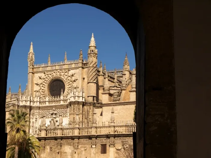 Framed Print : Seville Cathedral-Through the Arch Framed Print : Seville Cathedral-Through the Arch