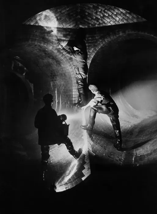 Framed Print : Sewermen Under Clapham Framed Print : Sewermen Under Clapham