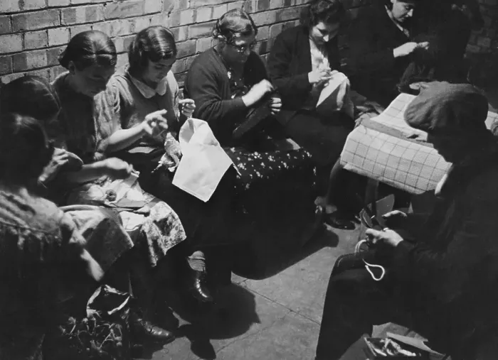 Framed Print : Sewing Under Spitalfields Framed Print : Sewing Under Spitalfields