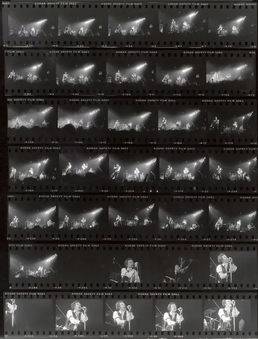 Framed Print : Sex Pistols Last Concert Proof Sheet Framed Print : Sex Pistols Last Concert Proof Sheet