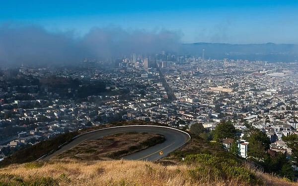 SF city view from Twin peaks