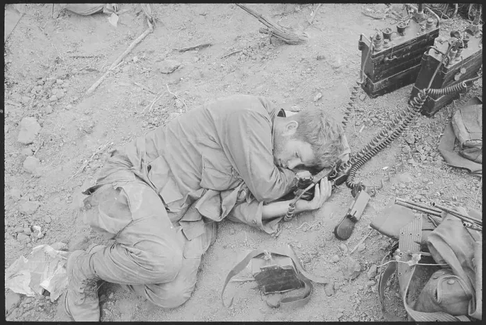 Framed Print : Sgt. John G. Sheehan Resting After Battle of Hill 875 Framed Print : Sgt. John G. Sheehan Resting After Battle of Hill 875