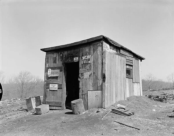 Shack. UNITED STATES - CIRCA 1930s: Shack with no admittance