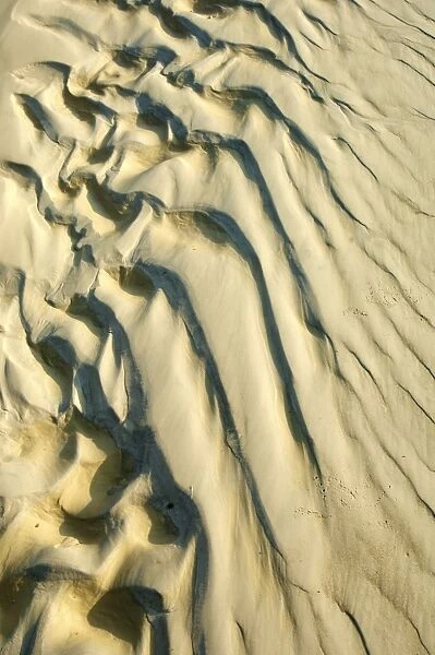 Shadow patterns in the sand