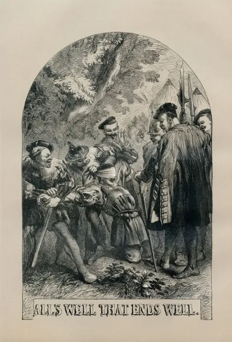 Framed Print : Shakespeare, All well that ends welI, Engraving