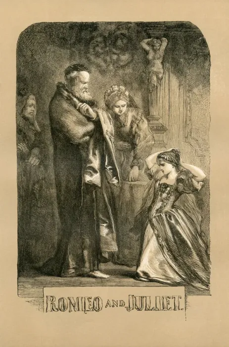 Framed Print : Shakespeare, Romeo and Juliet, Engraving