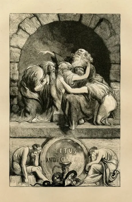 Framed Print : Shakespeare, Titus Andronicus, Engraving Framed Print : Shakespeare, Titus Andronicus, Engraving
