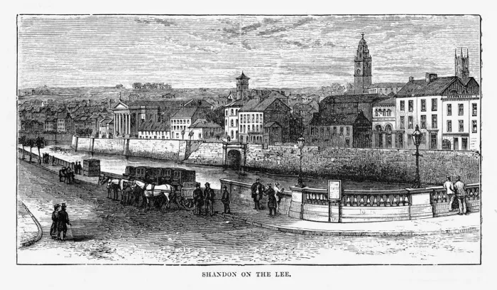 Framed Print : Shandon on the Lee, Cork, County Cork, Ireland Victorian Engraving, 1840 Framed Print : Shandon on the Lee, Cork, County Cork, Ireland Victorian Engraving, 1840