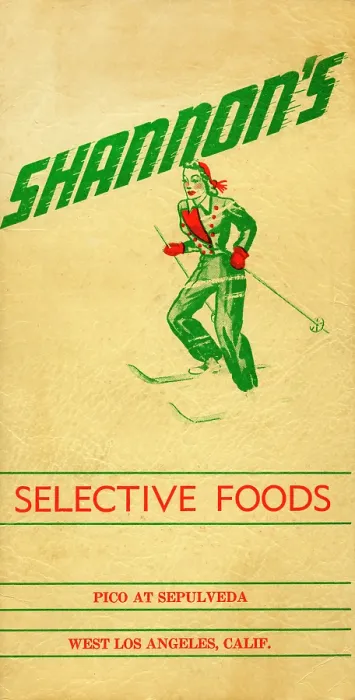 Framed Print : Shannon's. USA - 1943: A menu for Shannon's reads 'Shannon's Selective Foods' Framed Print : Shannon's. USA - 1943: A menu for Shannon's reads 'Shannon's Selective Foods'