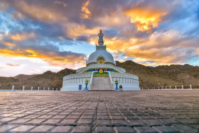 Framed Print : Shanti Stupa at Leh ladakh Framed Print : Shanti Stupa at Leh ladakh
