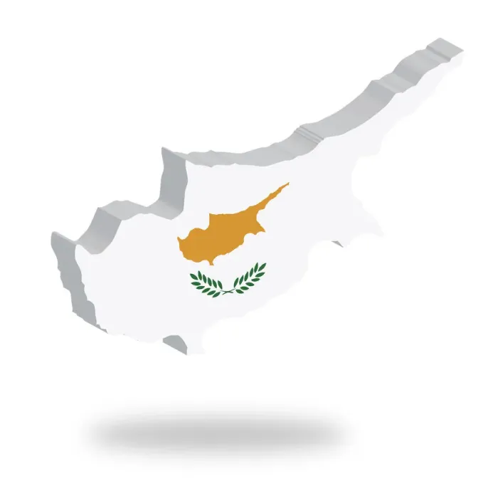 Framed Print : Shape and national flag of the Republic of Cyprus, levitating, 3D computer graphics Framed Print : Shape and national flag of the Republic of Cyprus, levitating, 3D computer graphics