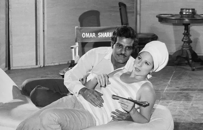 Framed Print : Sharif And Streisand Reherse Framed Print : Sharif And Streisand Reherse
