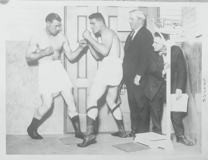 Framed Print : Sharkey And Solomon Preparing For Fight Framed Print : Sharkey And Solomon Preparing For Fight