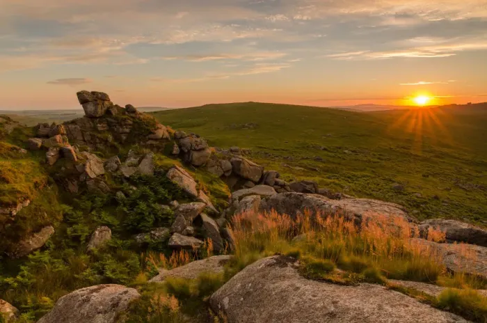 Framed Print : Sharp Tor sunset Framed Print : Sharp Tor sunset
