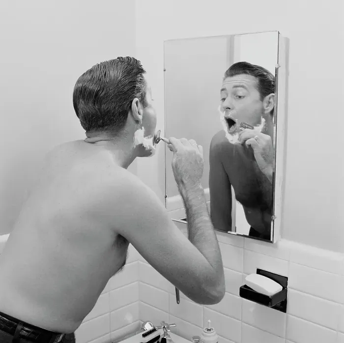 Framed Print : Shaving Cream Framed Print : Shaving Cream