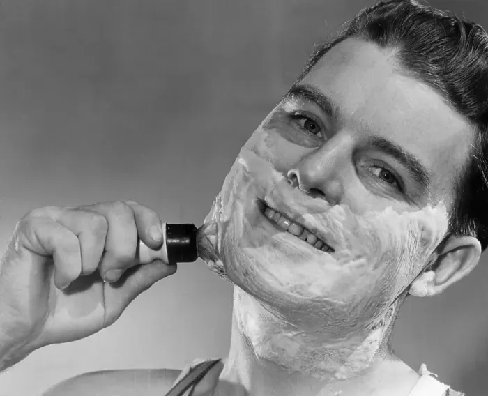 Framed Print : Shaving Foam Framed Print : Shaving Foam