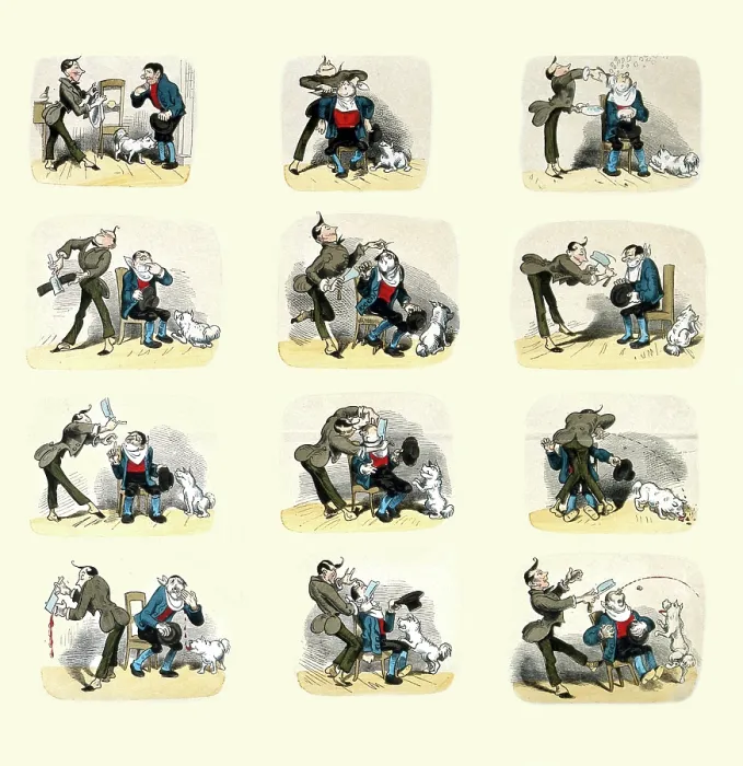 Framed Print : Shaving a Nose Framed Print : Shaving a Nose