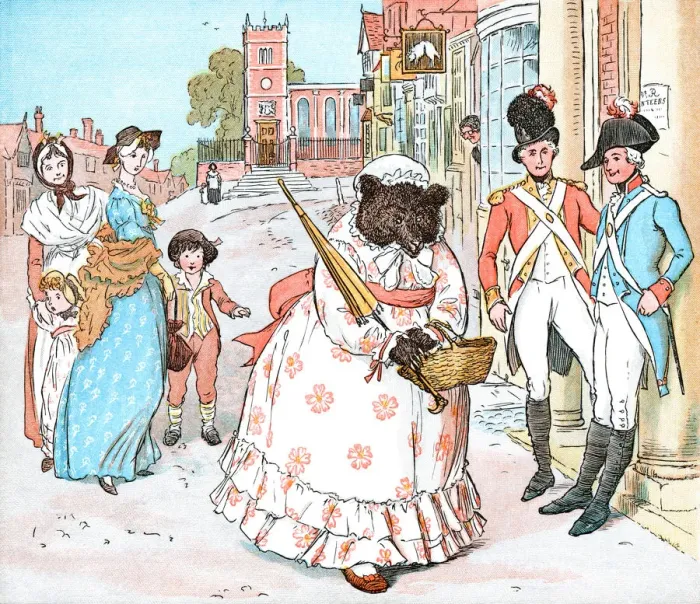 Framed Print : She-bear in a dress