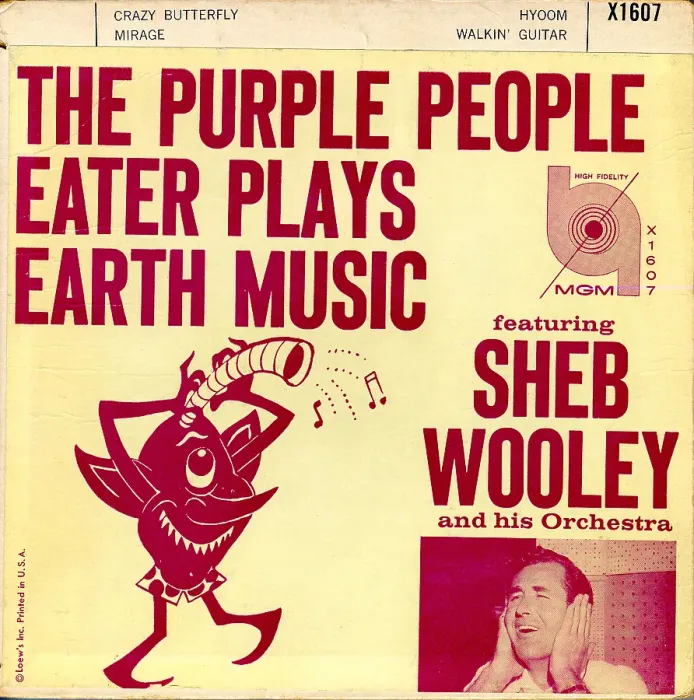 Framed Print : Sheb Wooley Purple People Eater Album Cover Framed Print : Sheb Wooley Purple People Eater Album Cover