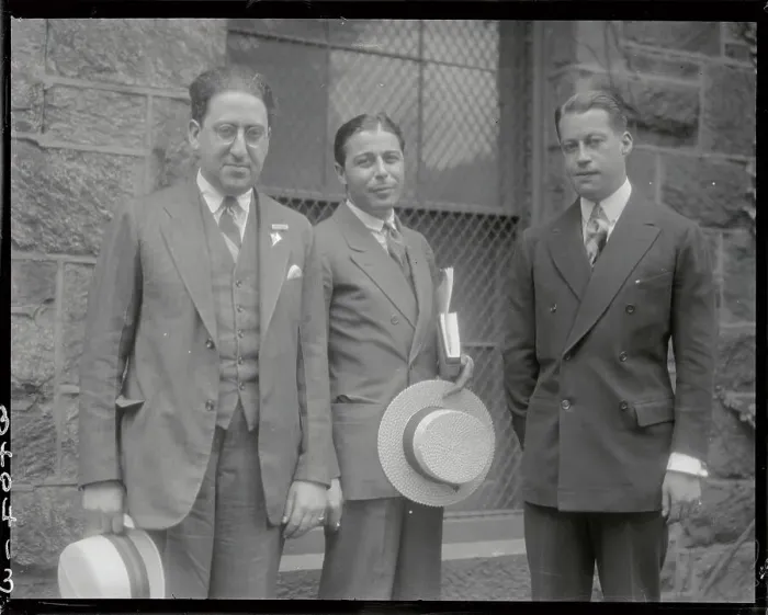 Framed Print : Sheedan Coons with Adam Gimbel and Paul Mazur Framed Print : Sheedan Coons with Adam Gimbel and Paul Mazur