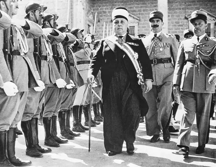 Framed Print : Sheikh Taggadine Examines Troops Framed Print : Sheikh Taggadine Examines Troops