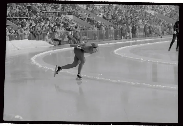 Framed Print : Sheila Young Skating in Action Framed Print : Sheila Young Skating in Action