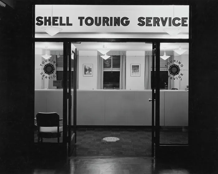 Framed Print : Shell Touring Service