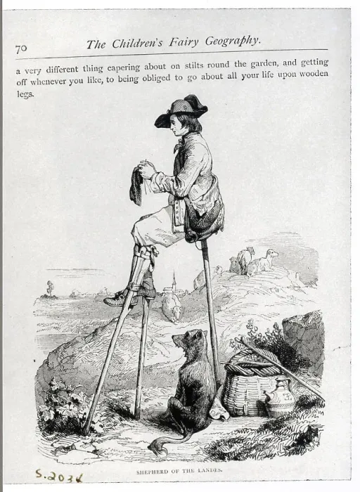 Framed Print : Shepherd On Stilts Framed Print : Shepherd On Stilts