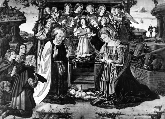 Framed Print : Shepherds Adore Framed Print : Shepherds Adore