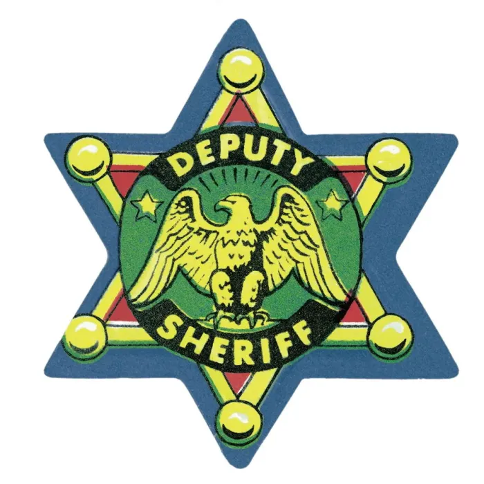 Framed Print : Sheriffs badge