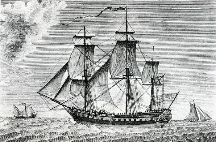 Framed Print : Ship Frigate United States