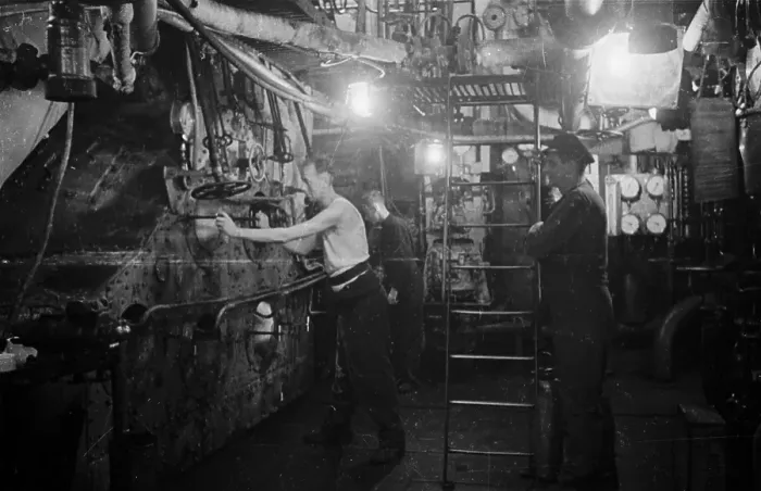 Framed Print : Ships Boiler Room