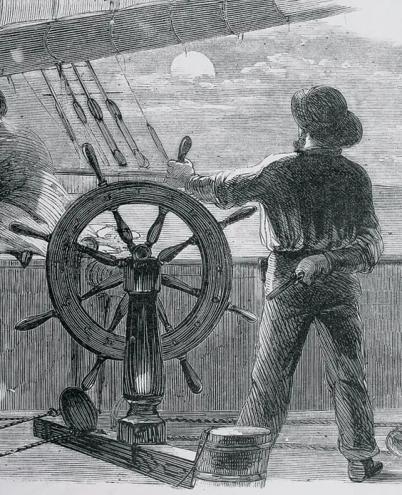 Framed Print : Ship's Pilot Holding Pistol Framed Print : Ship's Pilot Holding Pistol