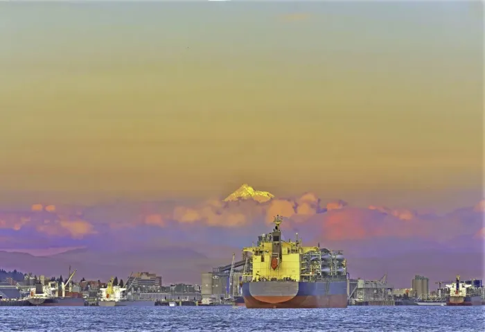 Framed Print : Ships At The Port Of Portland Framed Print : Ships At The Port Of Portland