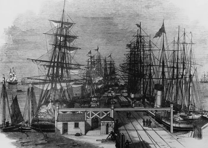 Framed Print : Ships At Sandridge Framed Print : Ships At Sandridge