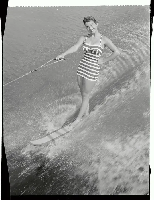 Framed Print : Shirley Dease Water skiing Framed Print : Shirley Dease Water skiing