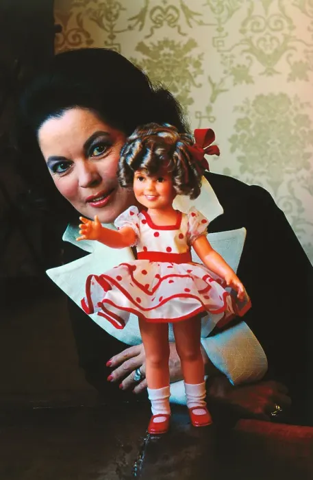 Framed Print : Shirley Temple Black Posing with Doll Framed Print : Shirley Temple Black Posing with Doll