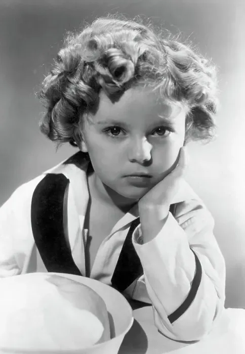 Framed Print : Shirley Temple With Hand On Her Chin Framed Print : Shirley Temple With Hand On Her Chin