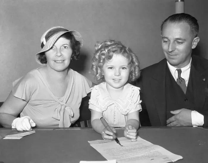 Framed Print : Shirley Temple Signs Hollywood Contract Framed Print : Shirley Temple Signs Hollywood Contract