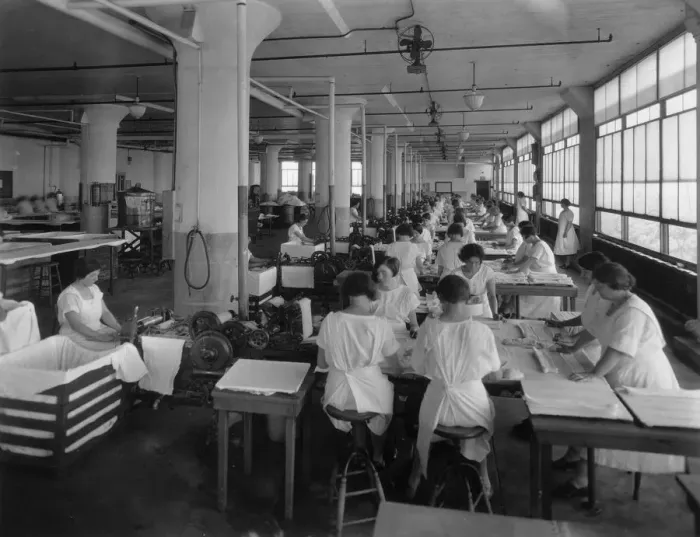 Framed Print : Shirt Factory