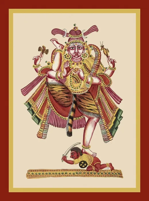 Framed Print : Shiva on the spine of the Apasmára-Purusha Framed Print : Shiva on the spine of the Apasmára-Purusha